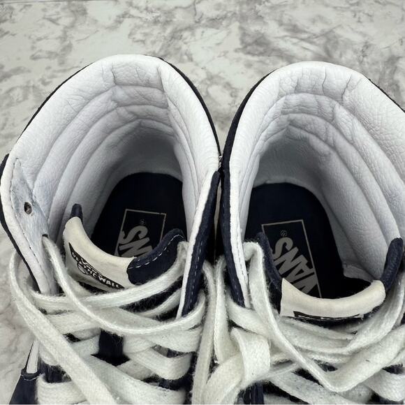 VANS Unisex Sk8 Hi Heiq Eco Dry Dupont Water Repellent Blue  Sneakers M5.5 W 7 - Picture 8 of 15